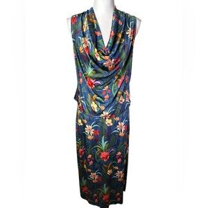 Shore Women's Resort Ready Oceansides Floral Drape Tank and Skirt Set Size M